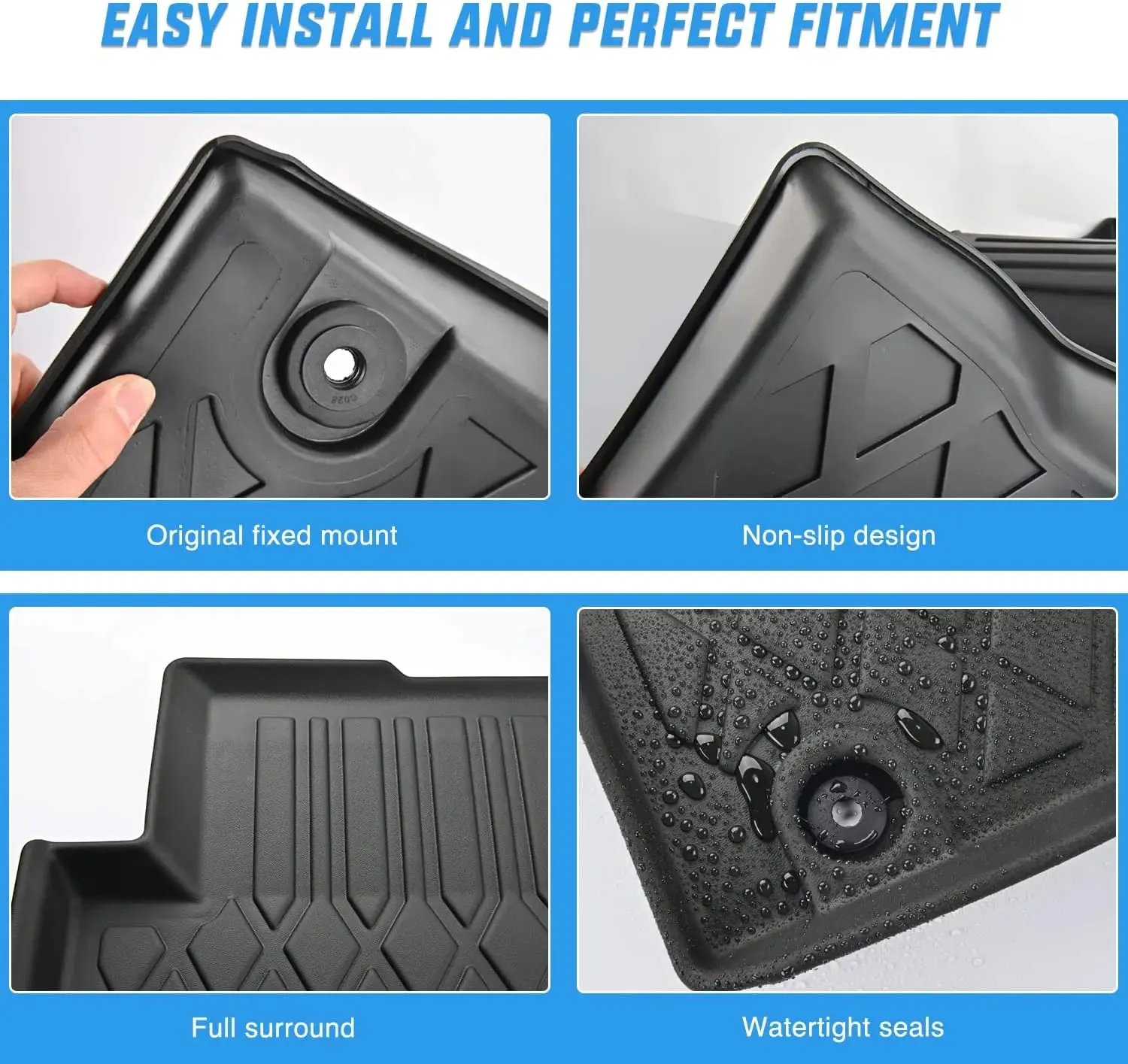 2021-2025 Hyundai Santa Fe Non-Hybrid TPE Floor Mats