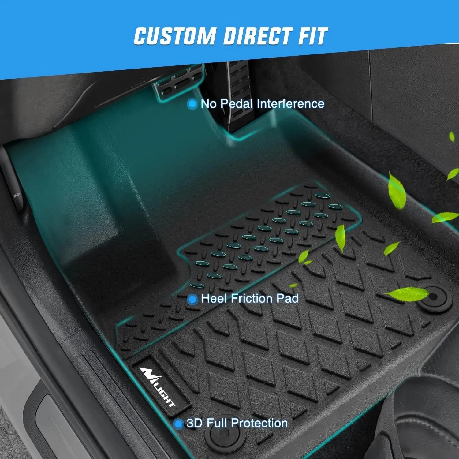 2021-2025 Hyundai Santa Fe Non-Hybrid TPE Floor Mats