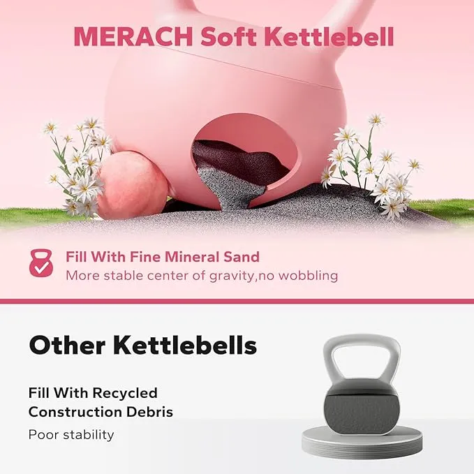 MERACH 2409 Premium Quality Soft Kettlebell for Home Workout & Fitness Training