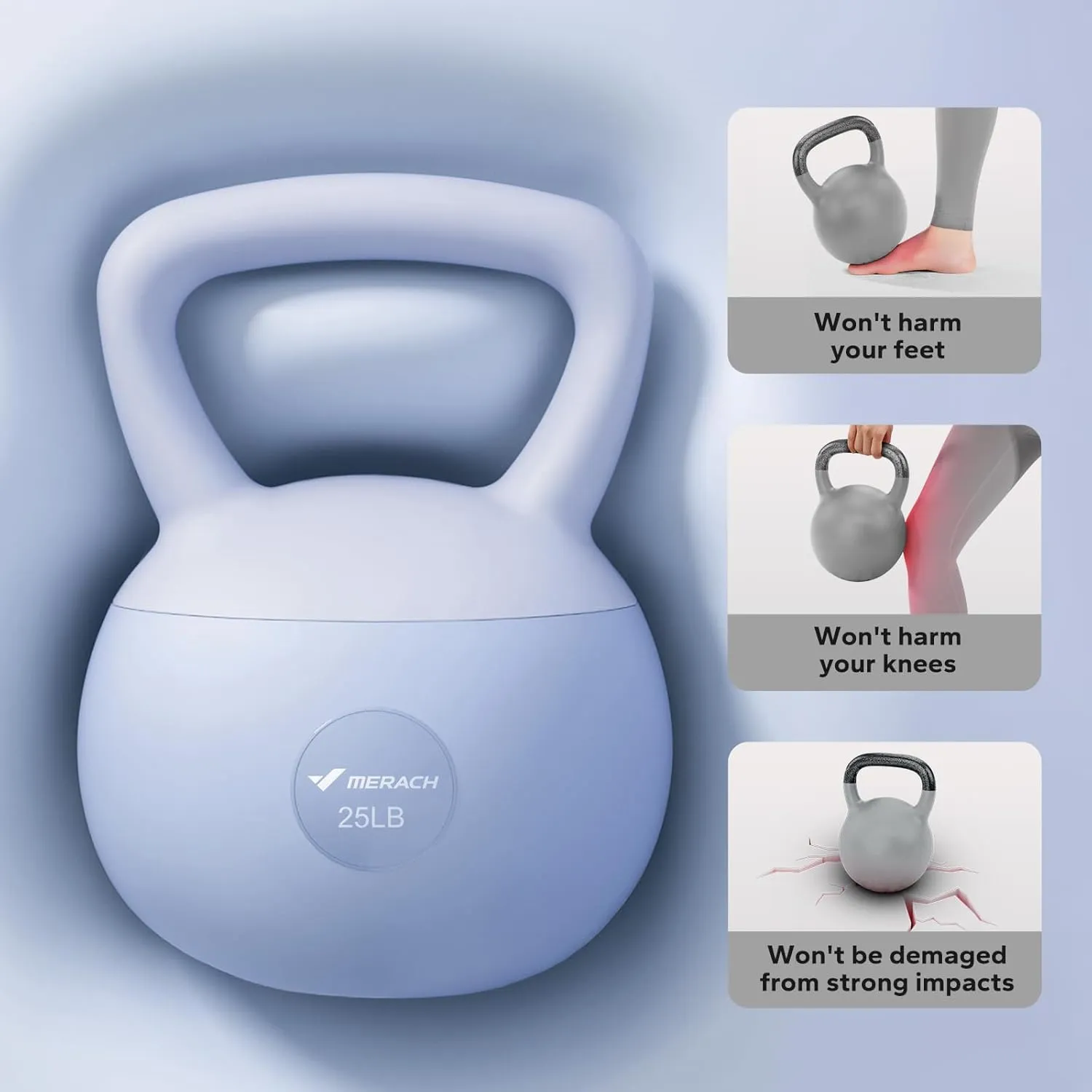 MERACH 2409 Premium Quality Soft Kettlebell for Home Workout & Fitness Training