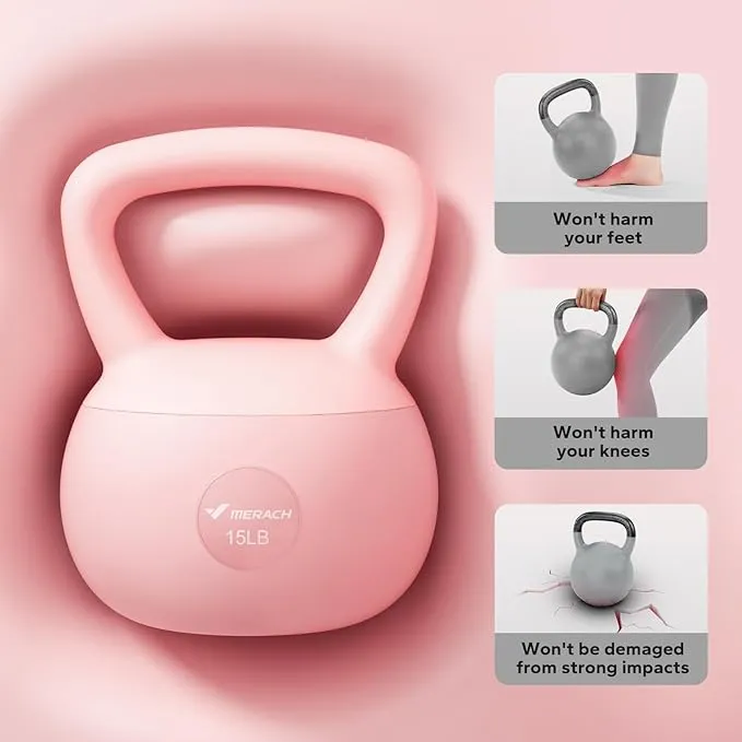 MERACH 2409 Premium Quality Soft Kettlebell for Home Workout & Fitness Training