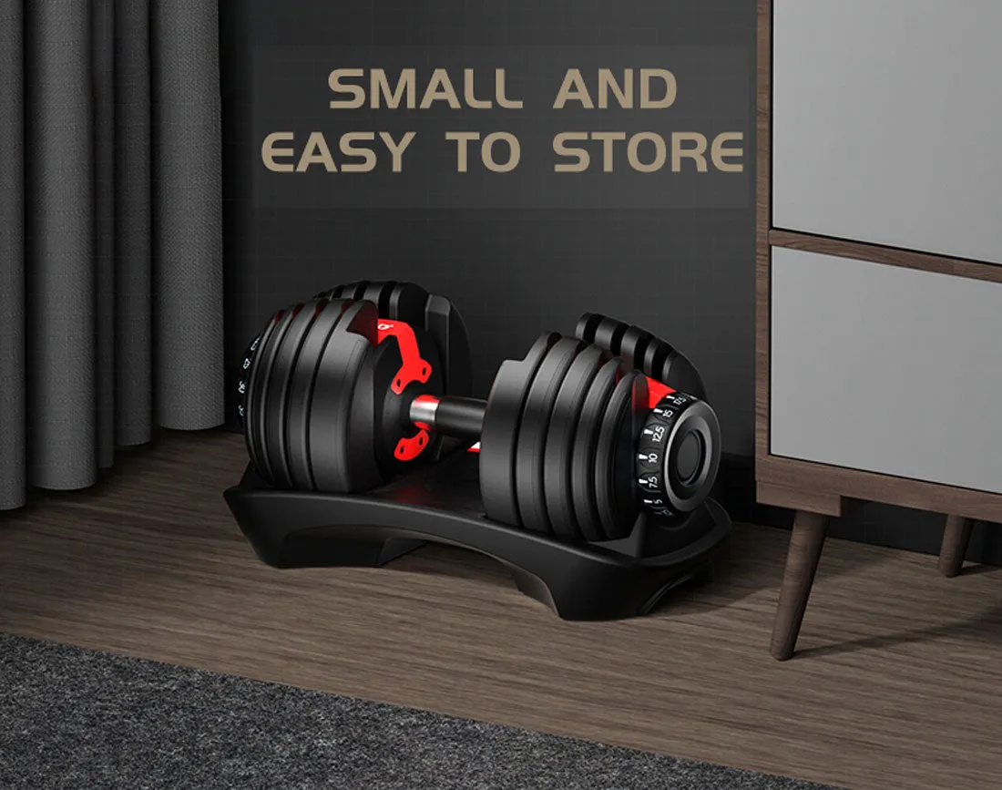 24kg Adjustable Dumbbell Dumbbells Set Weight Plates Home Gym Fitness Exercise Equipment