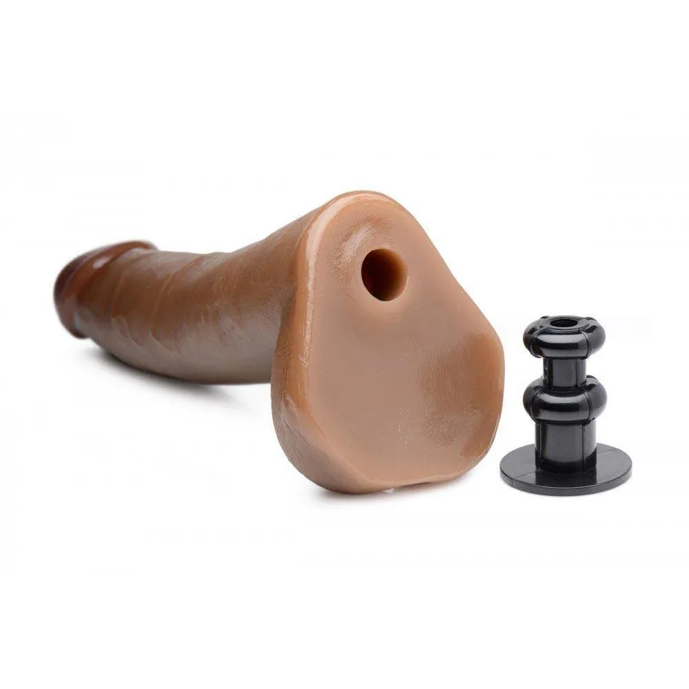 8 Inch Brown Cock Lock Dildo