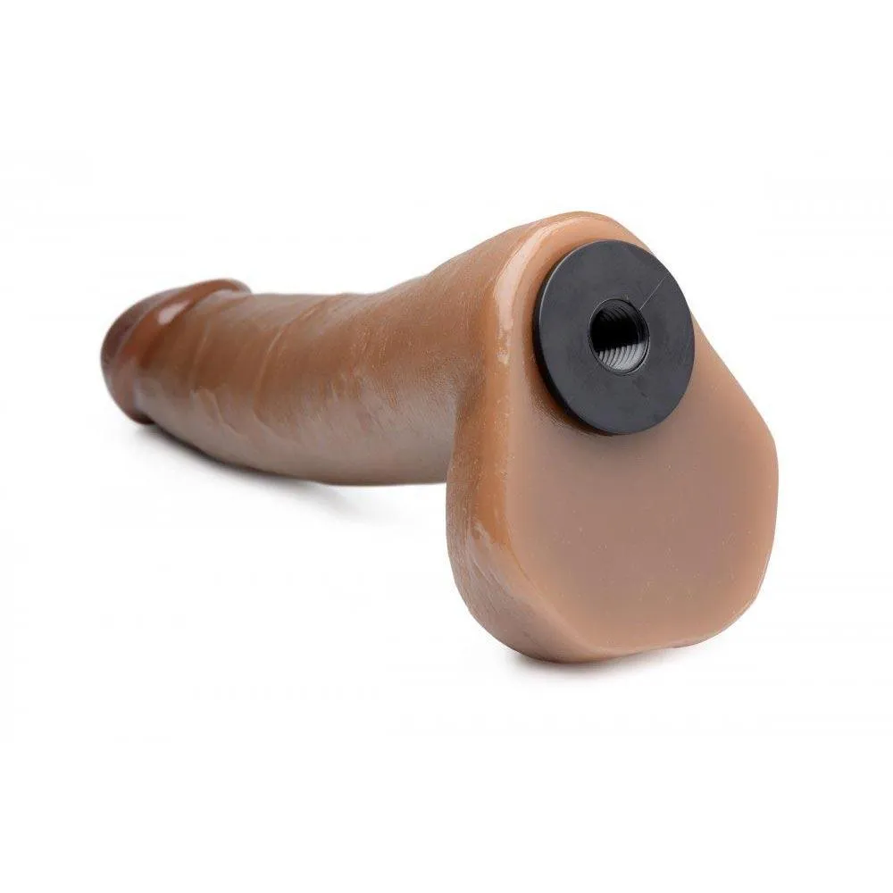 8 Inch Brown Cock Lock Dildo
