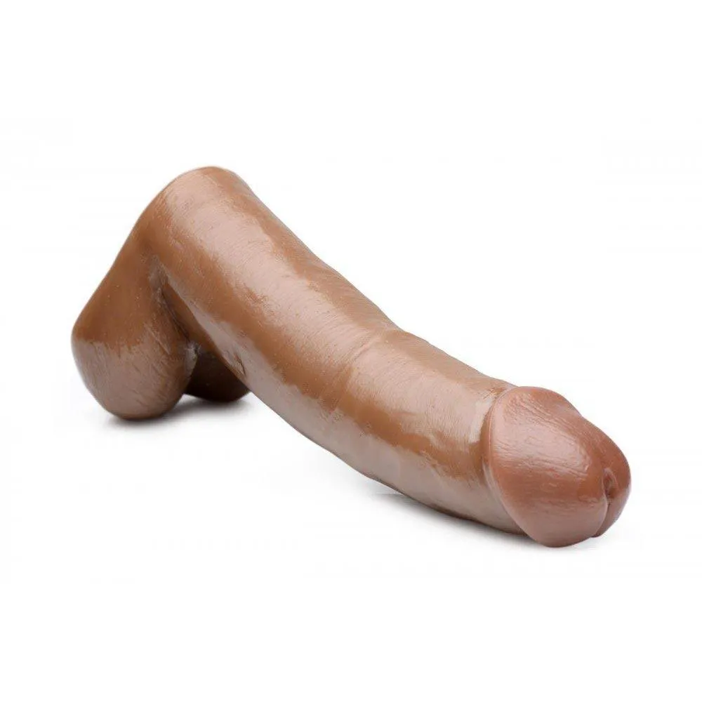 8 Inch Brown Cock Lock Dildo