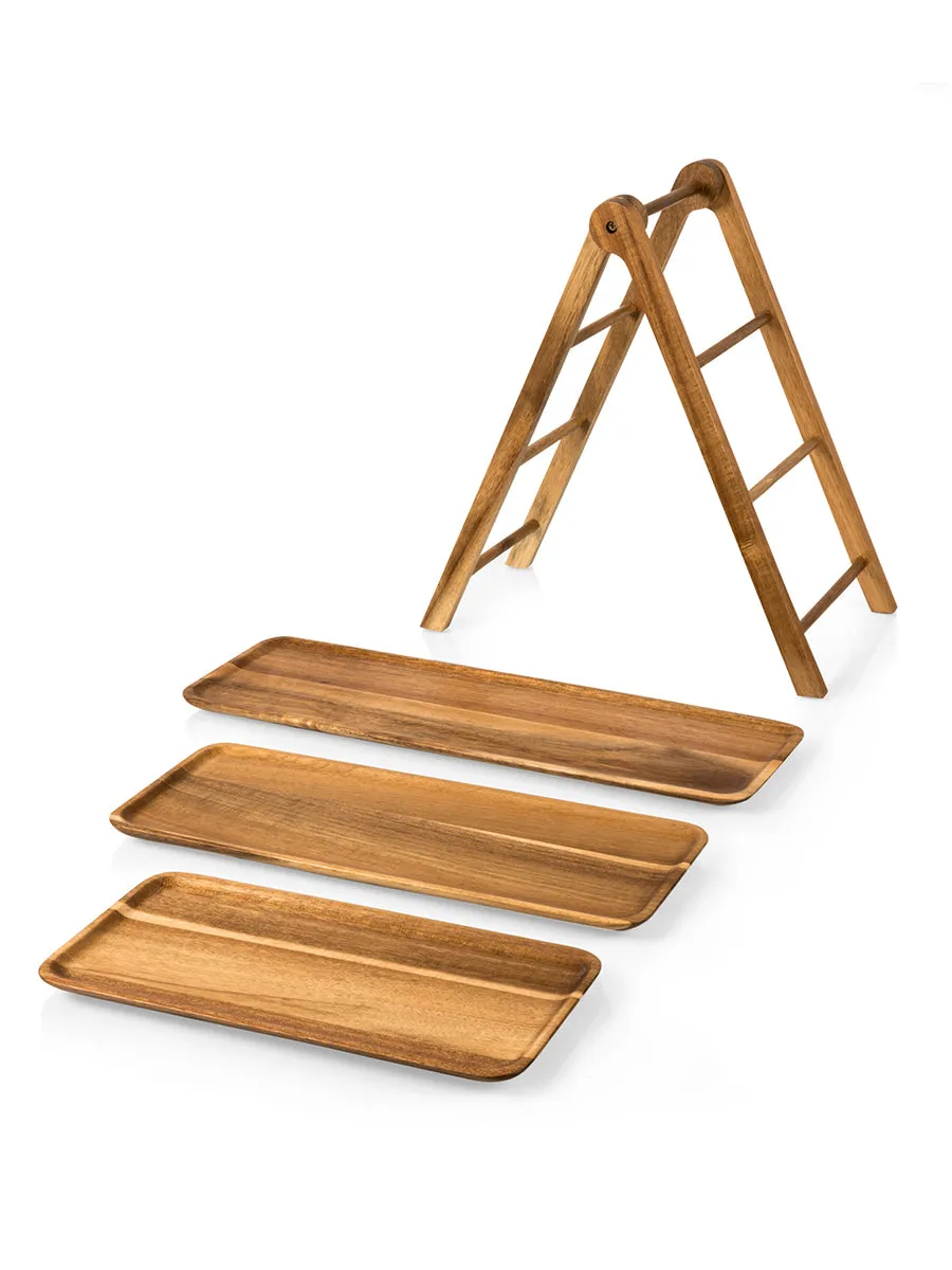 Acacia Wood Serving Ladder