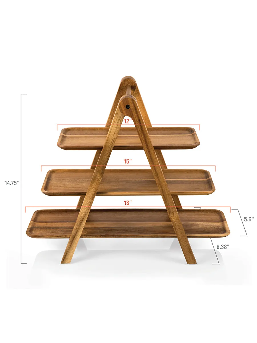 Acacia Wood Serving Ladder