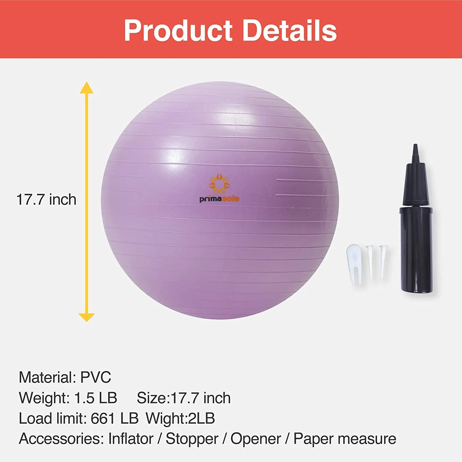 Anti-Burst Pregnancy Yoga Ball