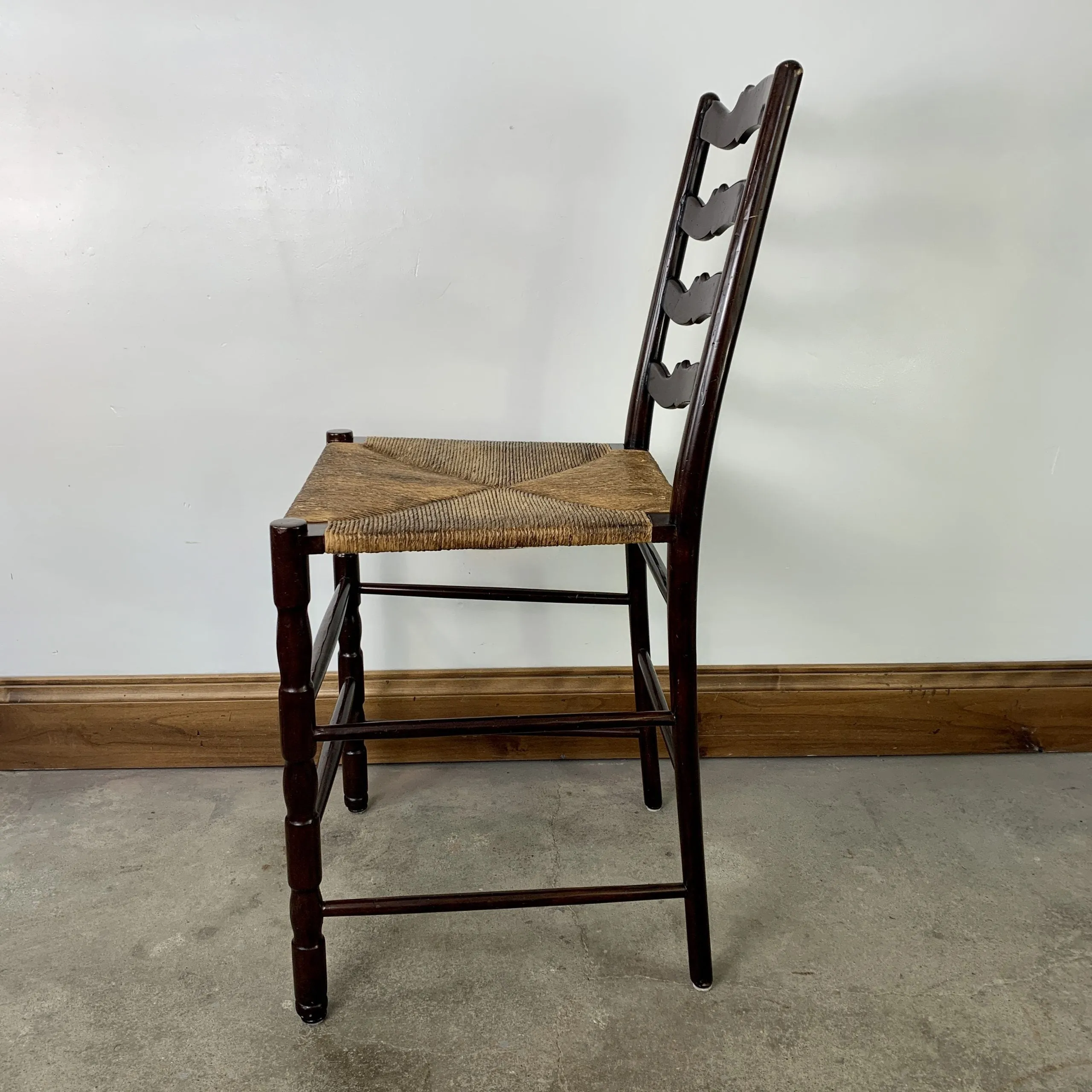 Bar Stool, High Chair, Wicker Seat, Large, Traditional