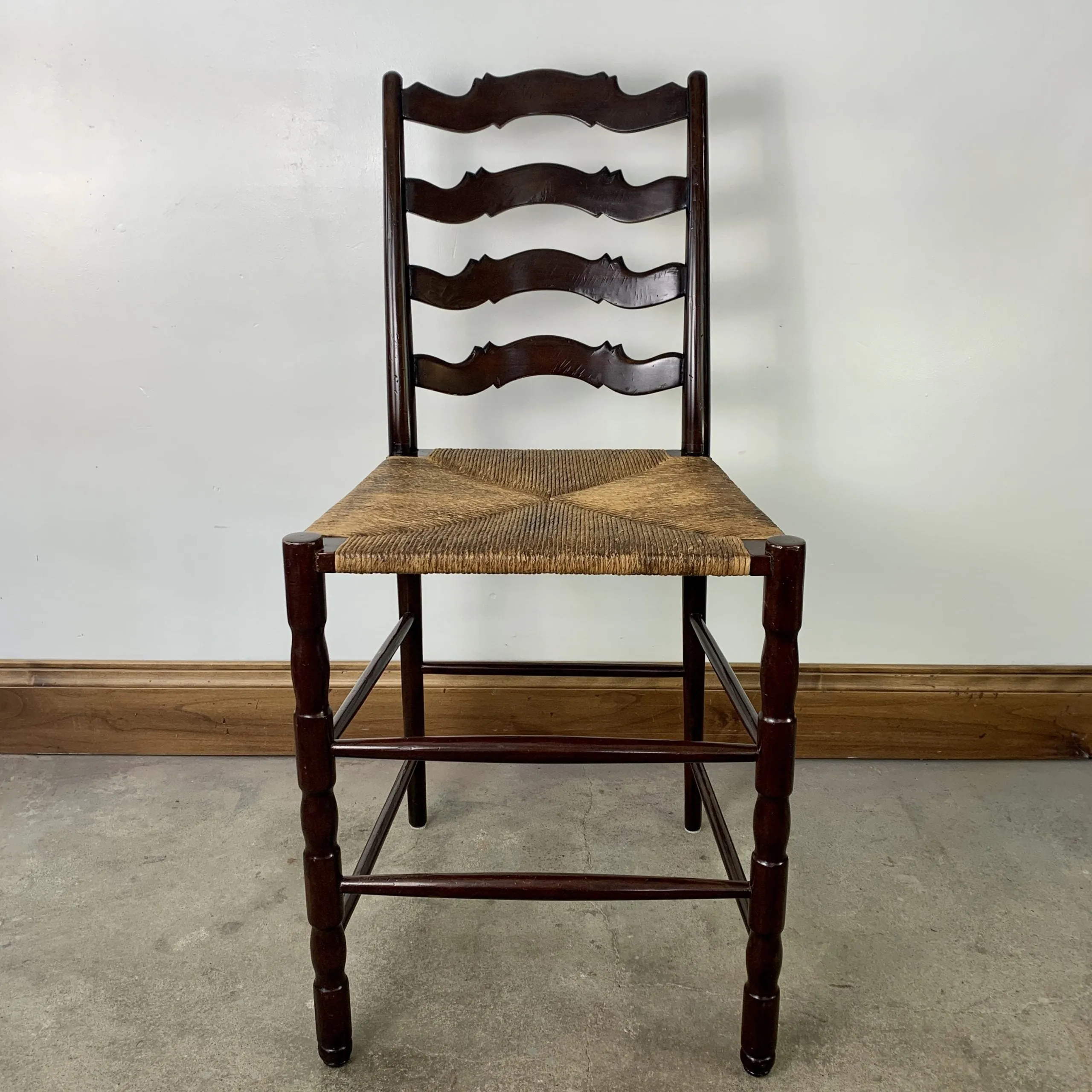 Bar Stool, High Chair, Wicker Seat, Large, Traditional