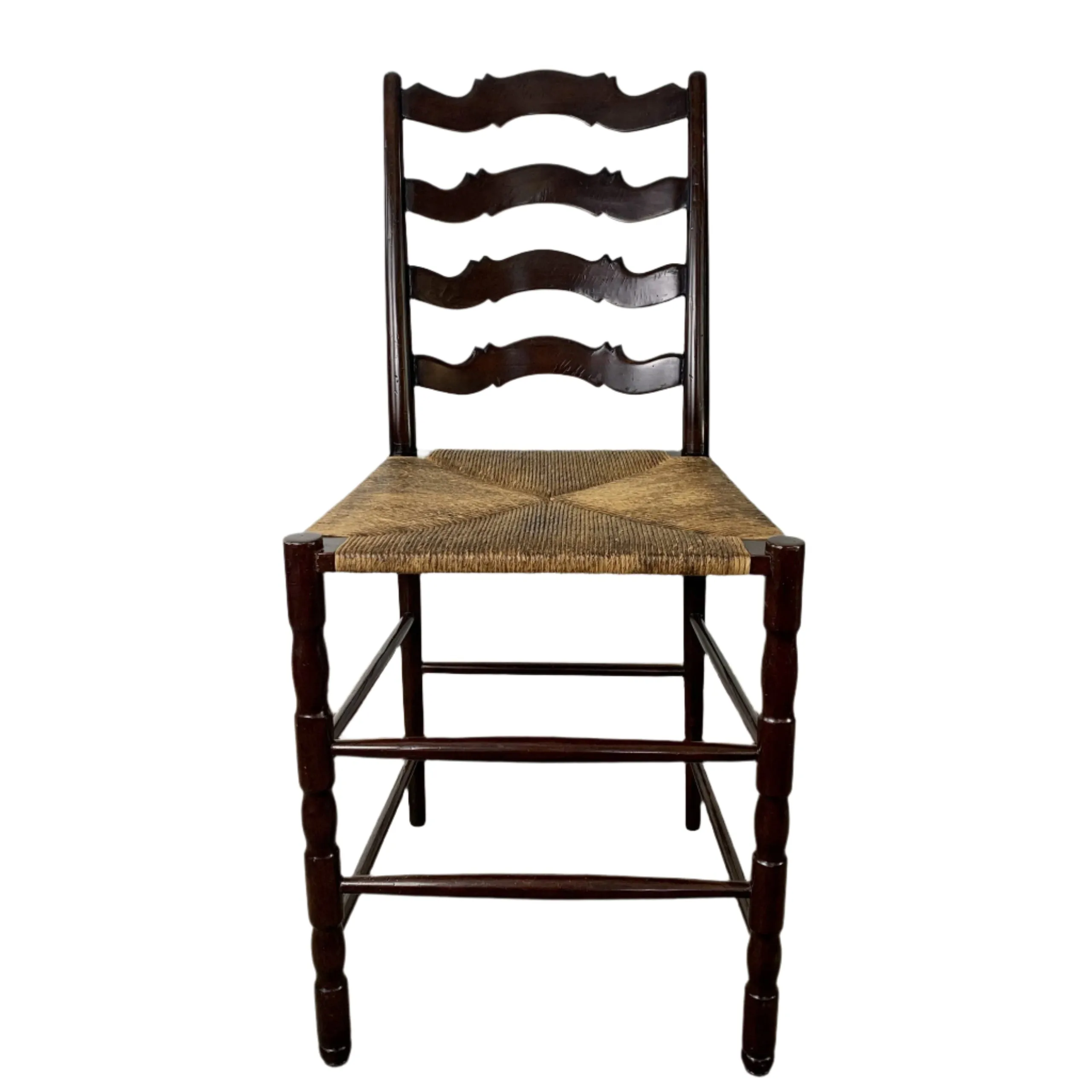 Bar Stool, High Chair, Wicker Seat, Large, Traditional