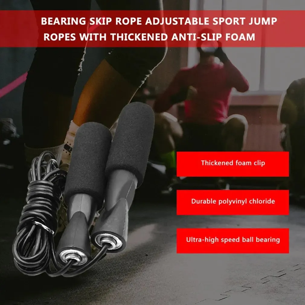 Bearing Skipping Rope Fitness Exercise Adjustable Adult Children Indoor And Outdoor Dual-Use Exam Racing Skipping Rope