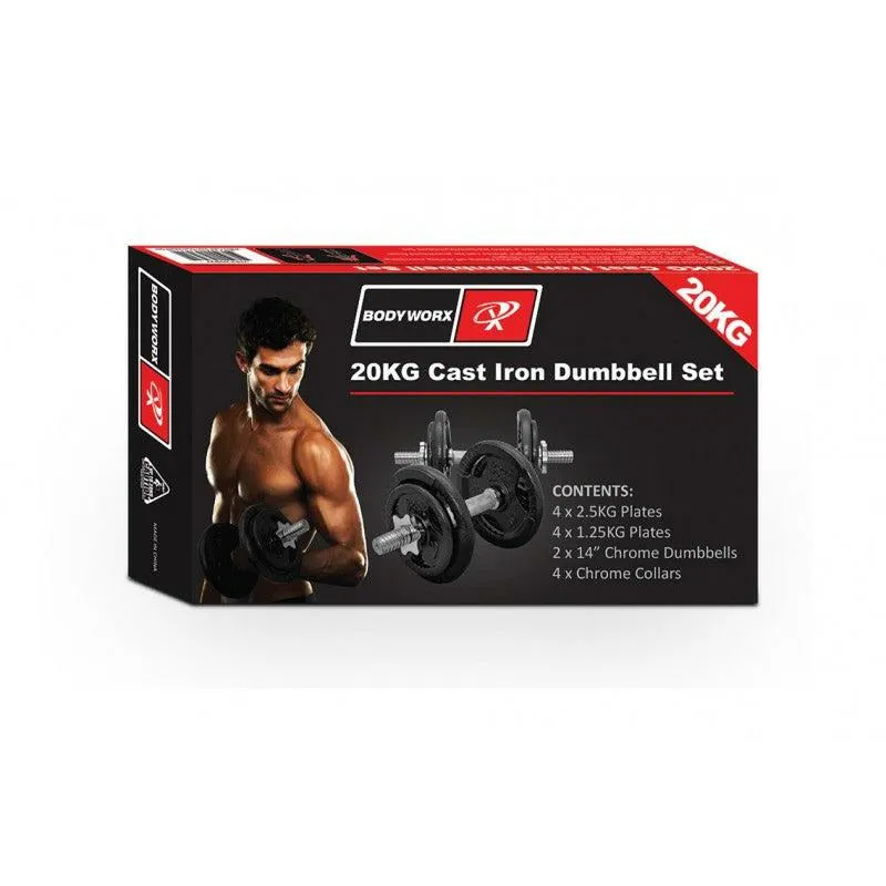Bodyworx 20kg Dumbbell Kit