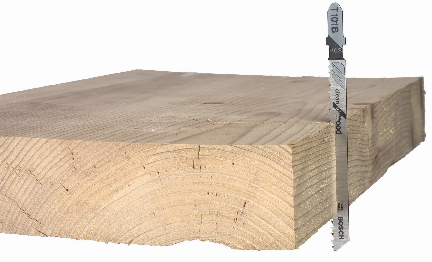 BOSCH T101D 5 pc. 4 In. 6 TPI Clean for Wood T-Shank Jig Saw Blades