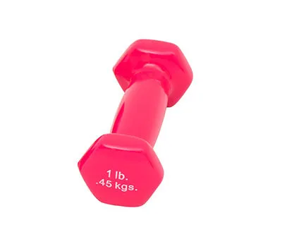 CanDo Vinyl Coated Dumbbell, Maroon (12 lb), Each