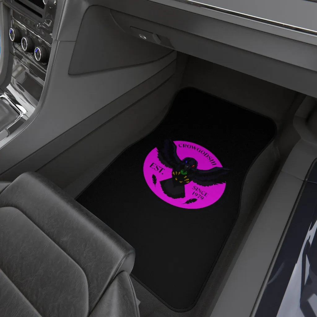 Crowgodshi Car Mats (2x Front), PINK