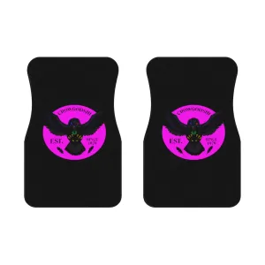 Crowgodshi Car Mats (2x Front), PINK