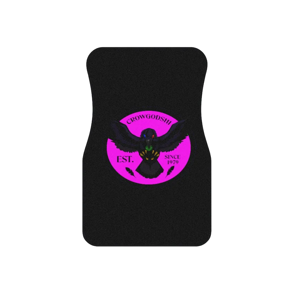 Crowgodshi Car Mats (2x Front), PINK
