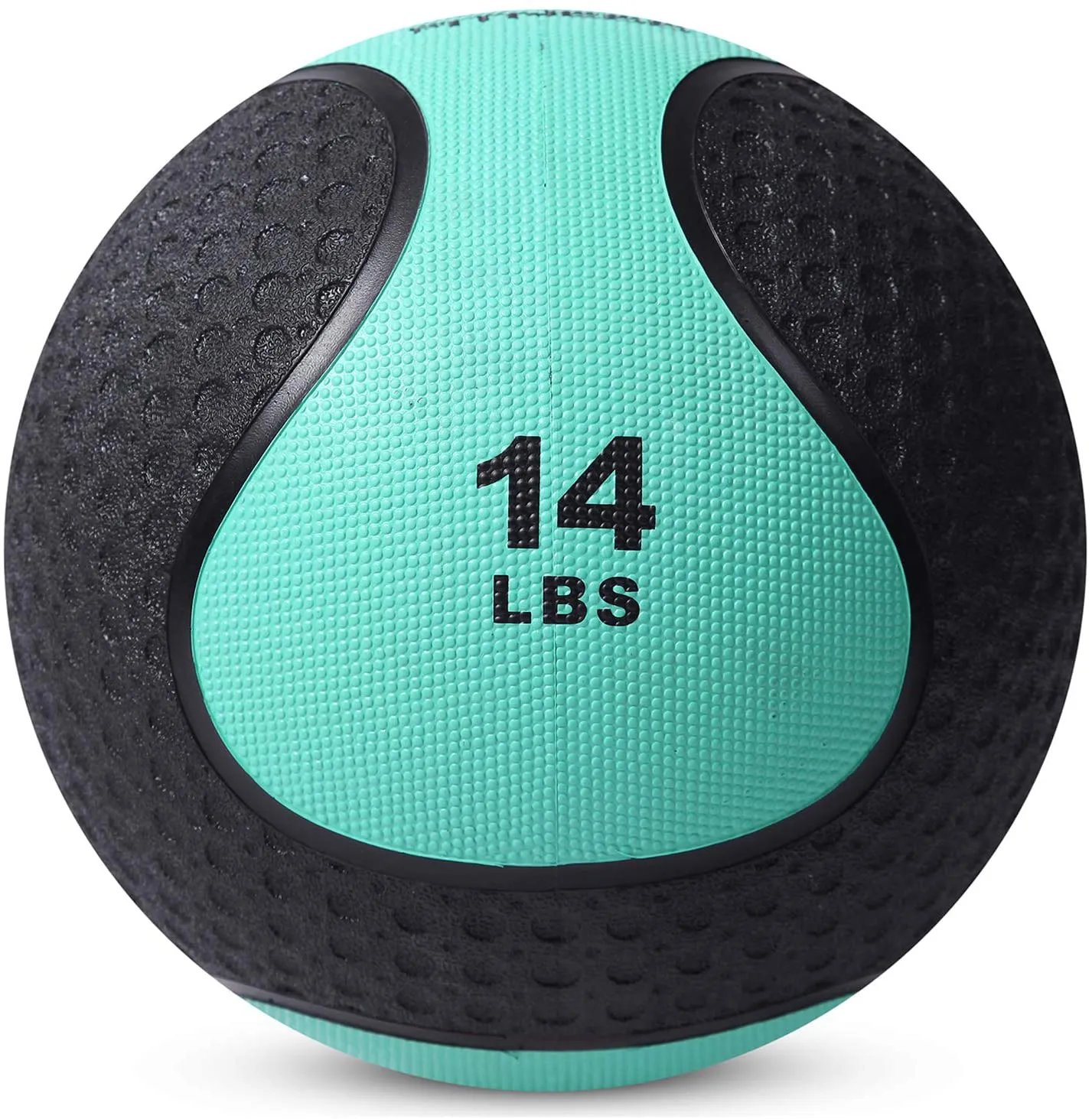 Day 1 Fitness Medicine Exercise Ball with Dual Texture for Superior Grip -10 Size and Bundle Options, 4-20 Pounds -Fitness Balls for Plyometrics Workouts -Improves Balance, Flexibility Coordination