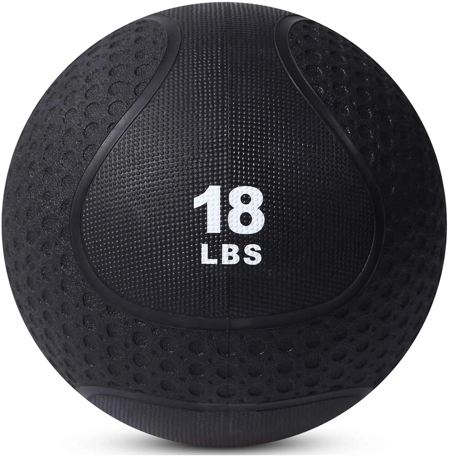 Day 1 Fitness Medicine Exercise Ball with Dual Texture for Superior Grip -10 Size and Bundle Options, 4-20 Pounds -Fitness Balls for Plyometrics Workouts -Improves Balance, Flexibility Coordination
