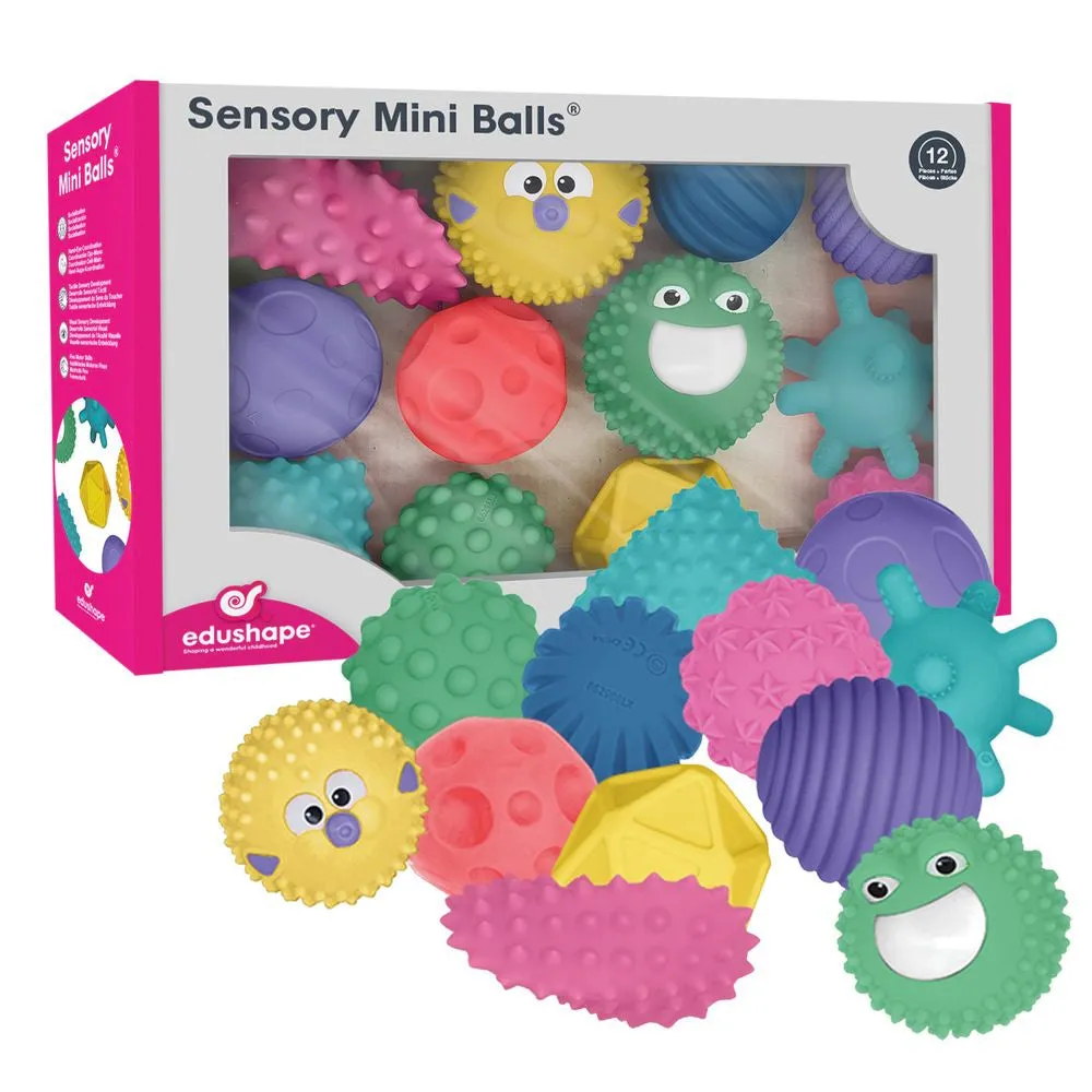 Edushape Sensory Mini Balls 12 Piece Set