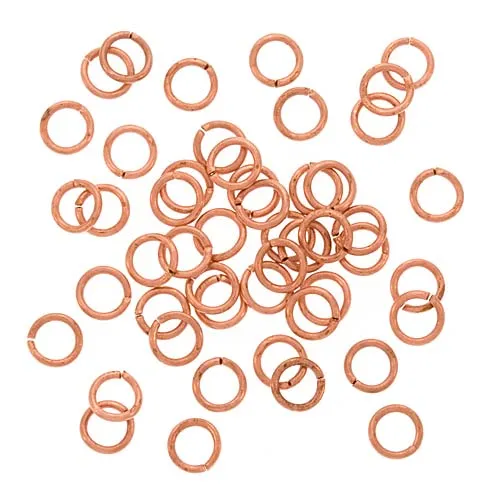 Genuine Copper Open Jump Rings 5mm 20 Gauge (50 pcs)
