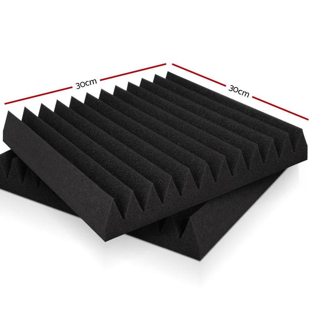 High Density Acoustic Foam Panels 60pcs Soundproof Wedge Alpha