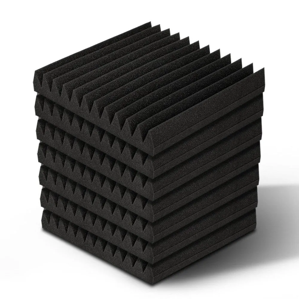 High Density Acoustic Foam Panels 60pcs Soundproof Wedge Alpha