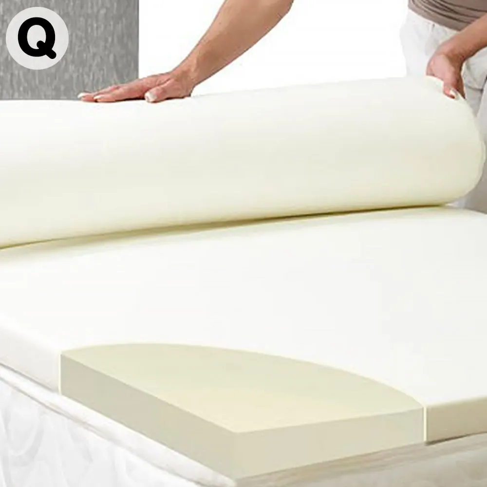 High Density Foam Mattress Topper 5cm Queen Protector