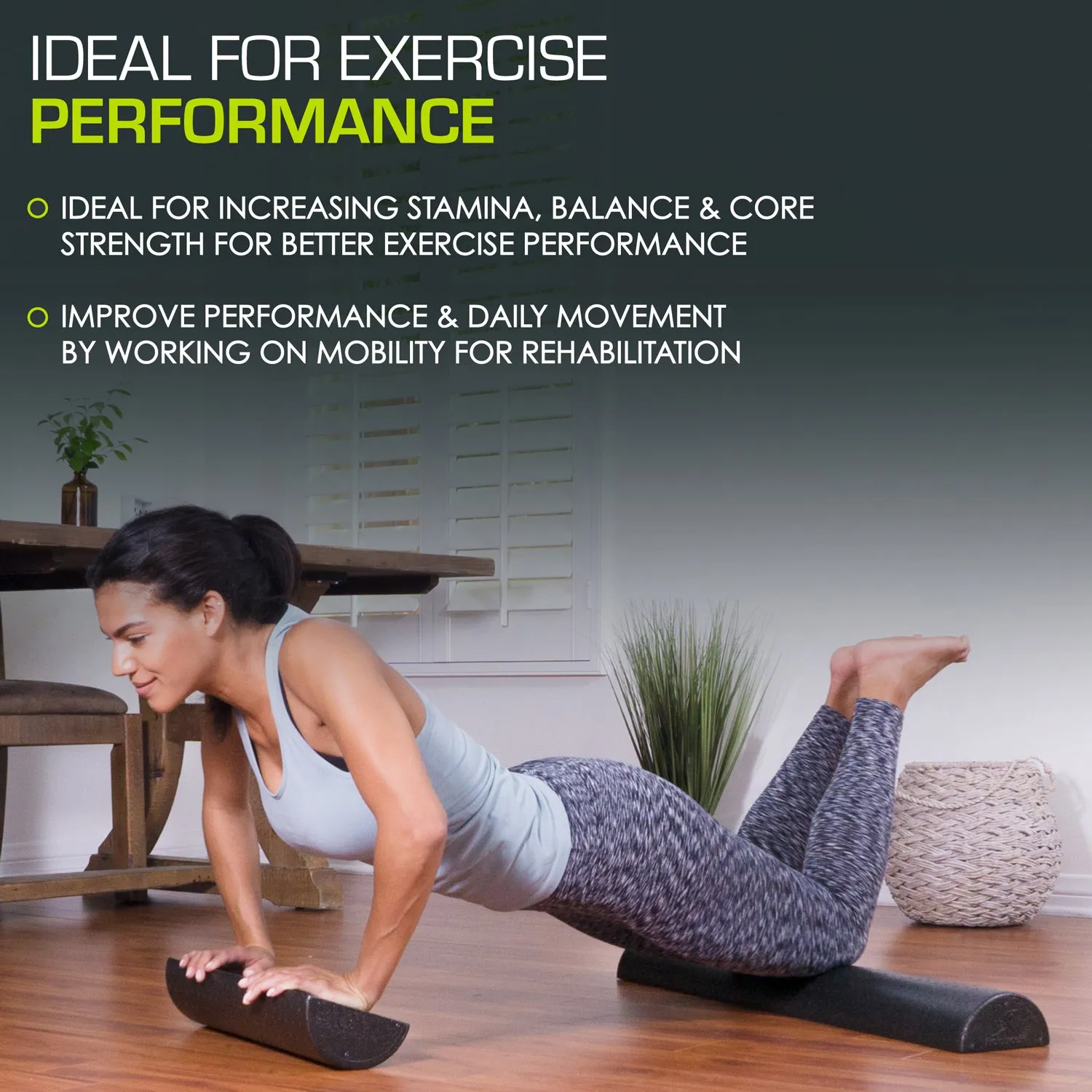 High Density Half-Round Foam Roller