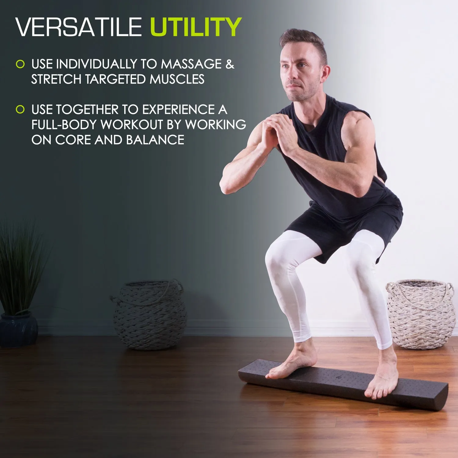 High Density Half-Round Foam Roller
