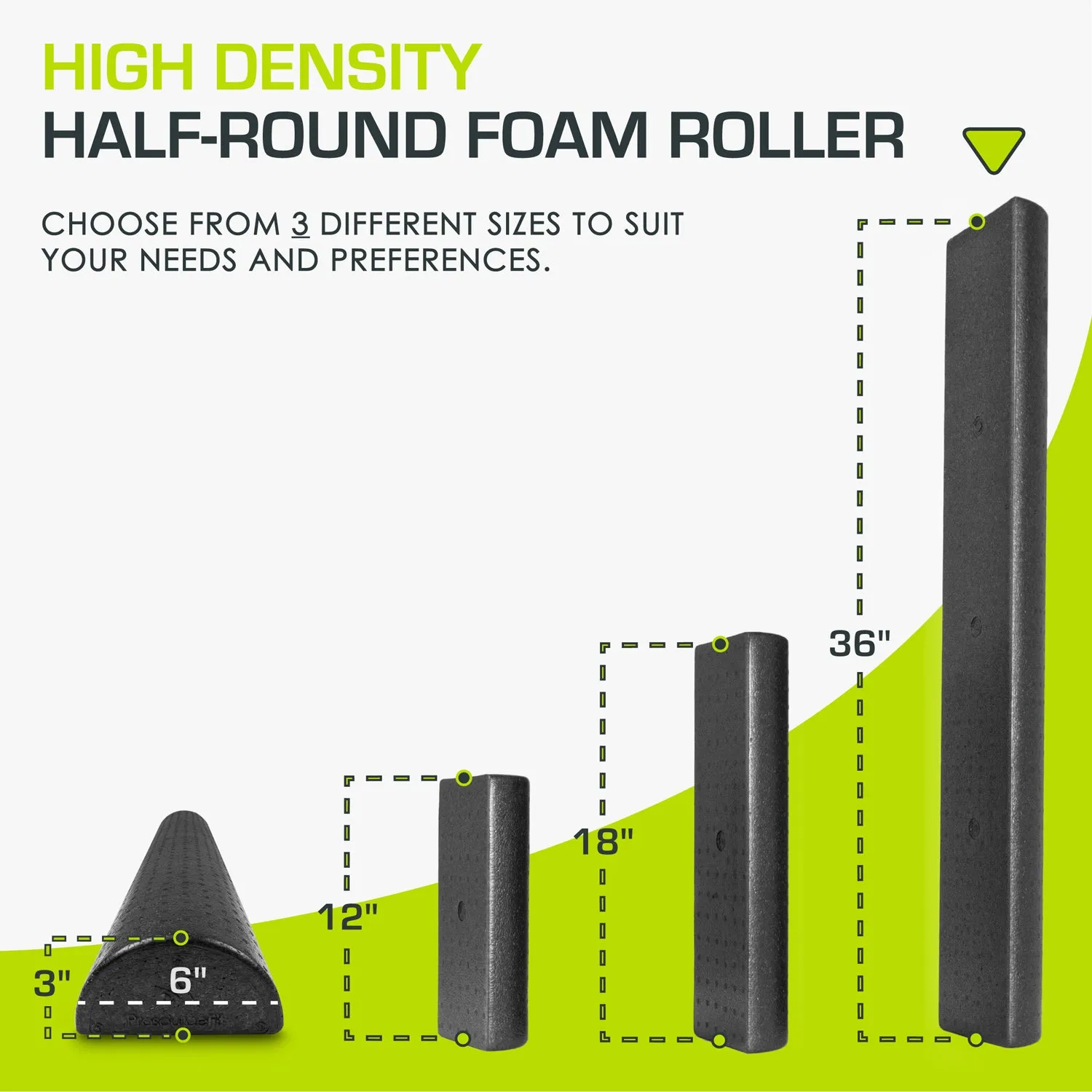 High Density Half-Round Foam Roller