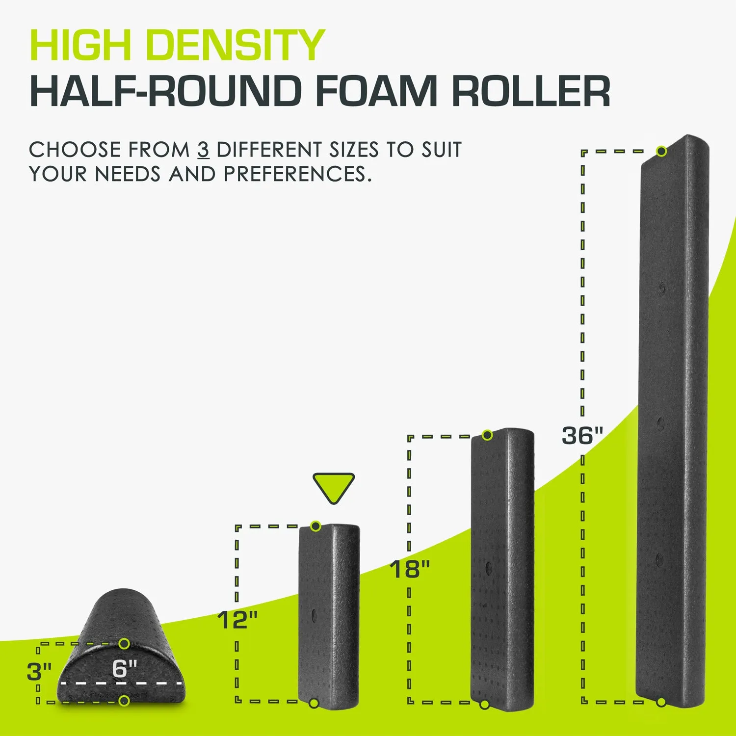 High Density Half-Round Foam Roller