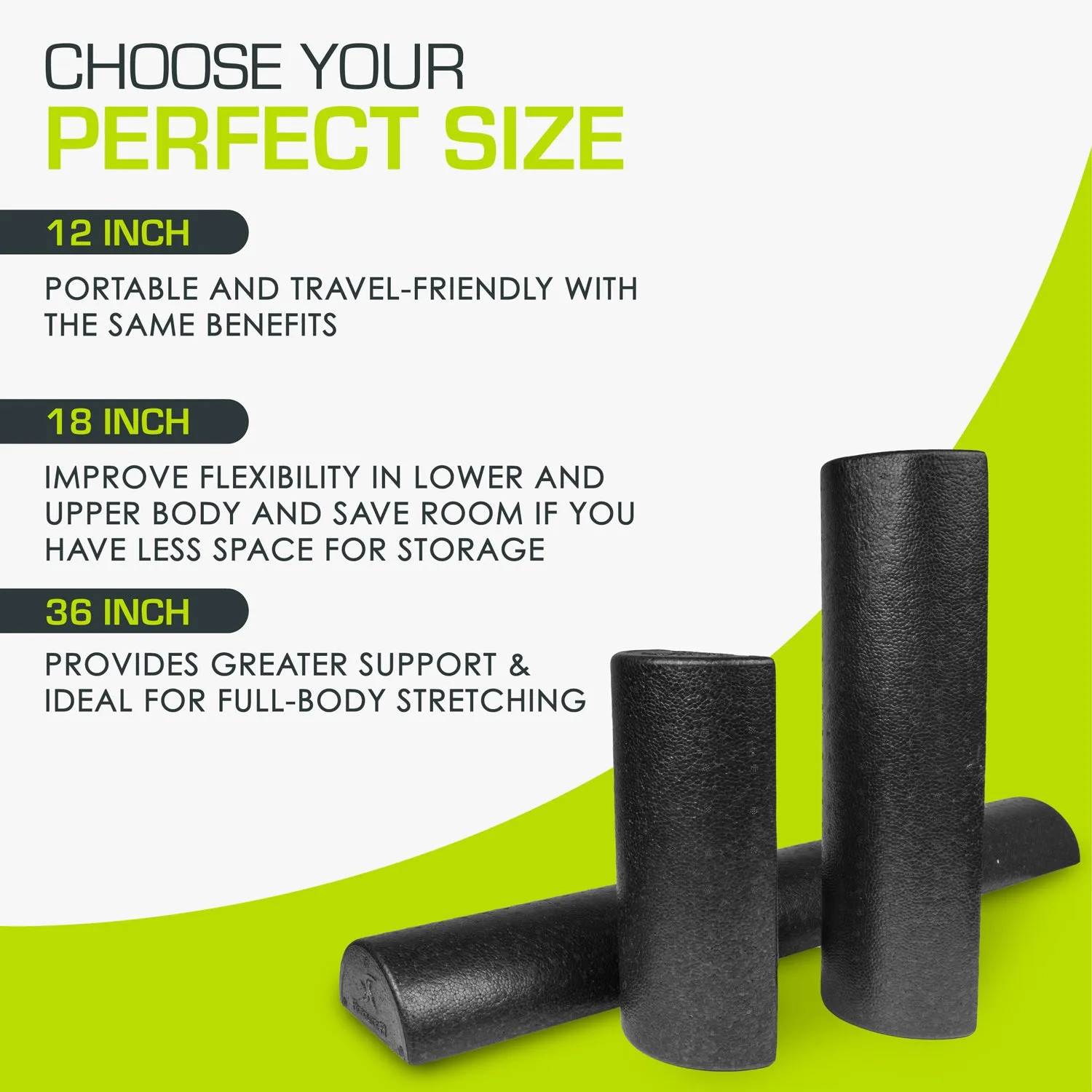 High Density Half-Round Foam Roller