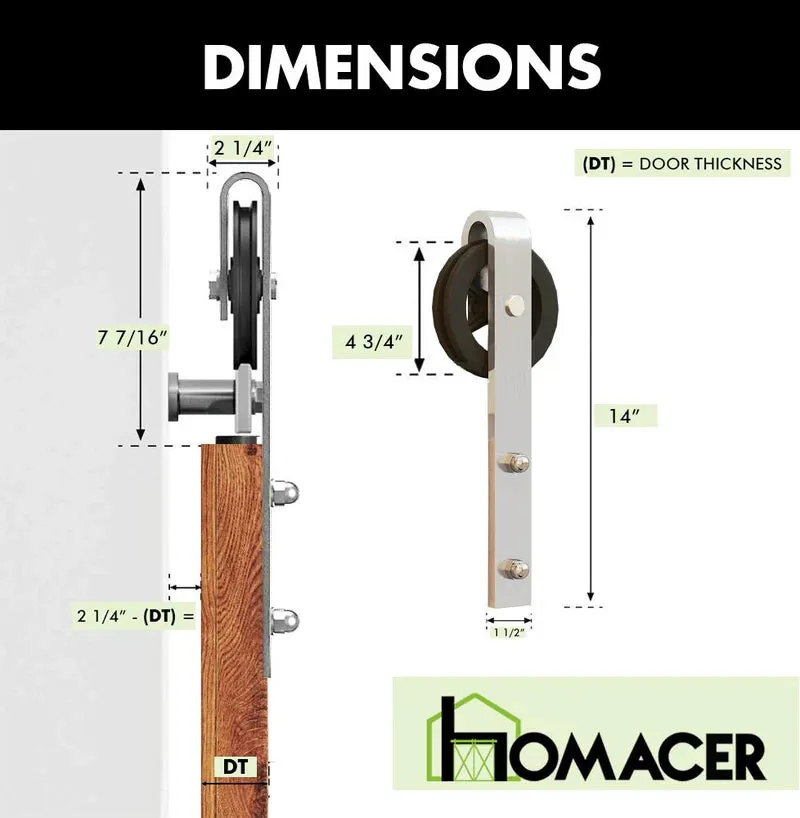 Homacer Brushed Nickel Spoke Wheel Design Roller Set