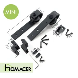 Homacer Mini Black Rustic Extra Roller Set for Different Design Rollers