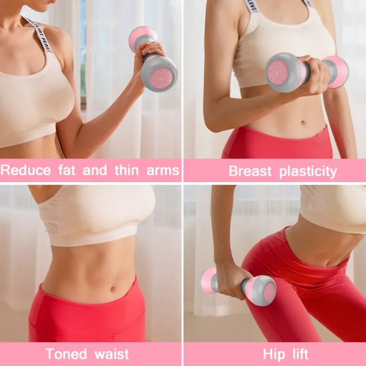 Ladies Home Adjustable Weight Fitness Dumbbells Arm Muscle Shaper, Weight: 2kg（Pink）