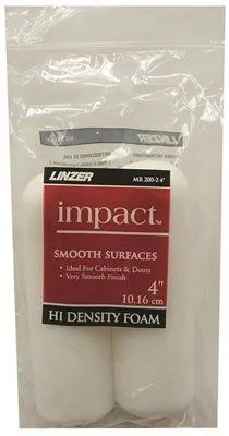 Linzer High Density Mini Foam Roller Cover 4 Inch  2 Per Pack