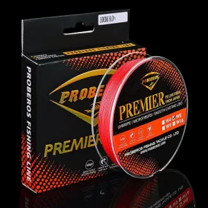 PROBEROS 8 Edited 100M Majestic Horse Fish Line, Line number: 1.0 / 15LB(Red)