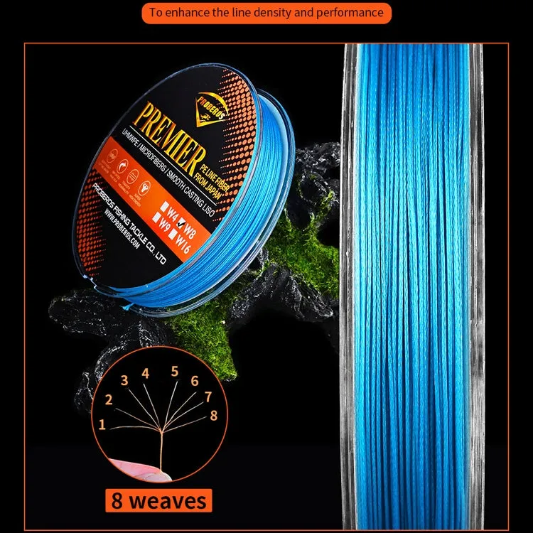 PROBEROS 8 Edited 100M Majestic Horse Fish Line, Line number: 3.0 / 40LB(Red)