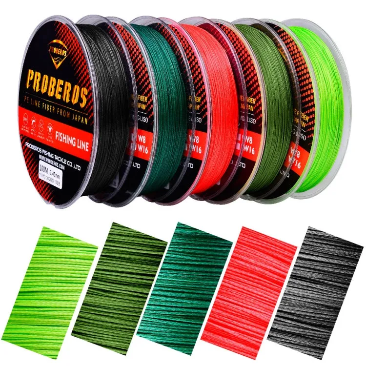 PROBEROS 8 Edited 100M Majestic Horse Fish Line, Line number: 3.0 / 40LB(Red)