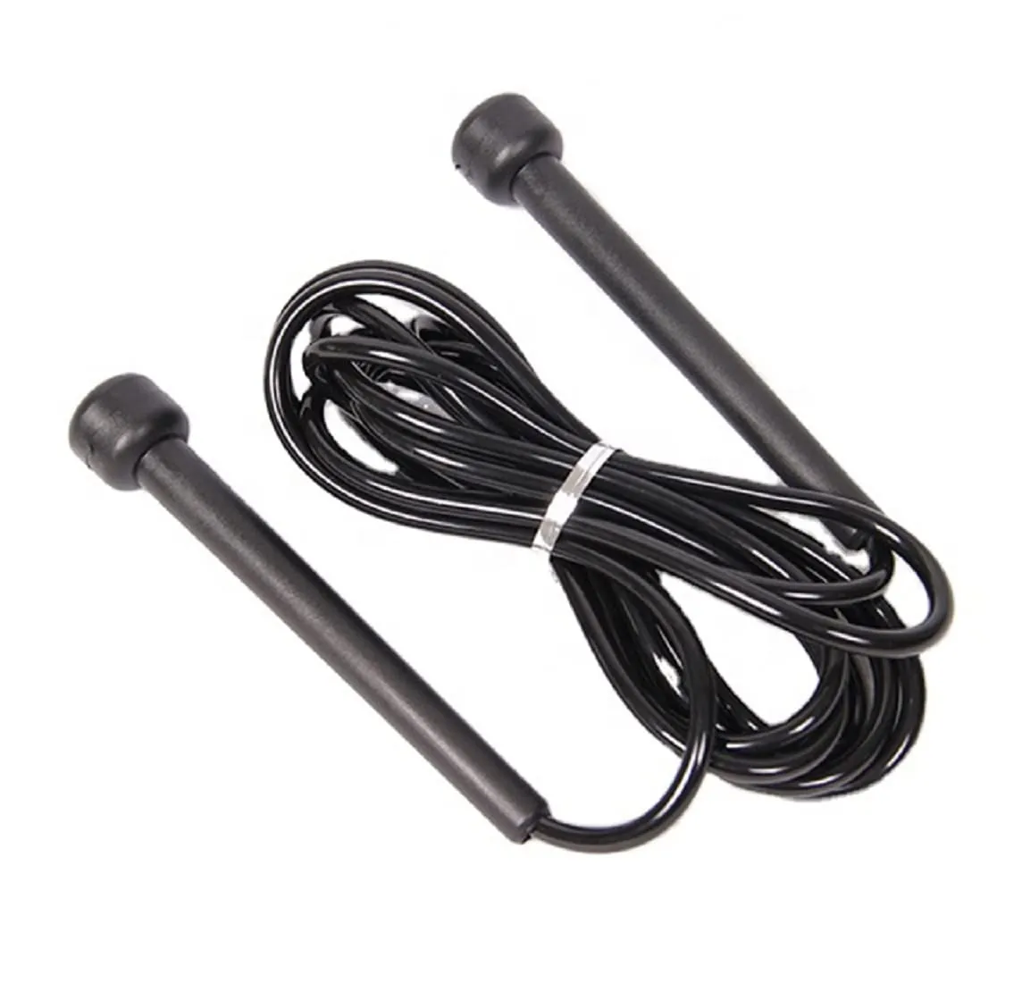 Simran Sports Speed Skipping Rope, Jump Rope With Pvc Handle, Multicolor Pvc Pencil Skipping Rope For Men, Women, Boys & Girls (Black)