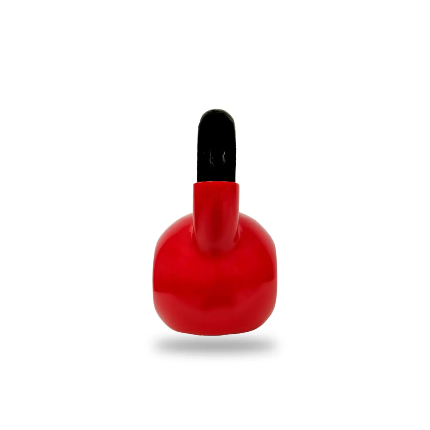 Strauss Premium Vinyl Kettlebell Weight for Men & Women | 12 Kg | Ideal for Home Workout, Yoga, Pilates, Gym Exercises | Non-Slip, Easy to Hold, Scratch Resistant (Red)