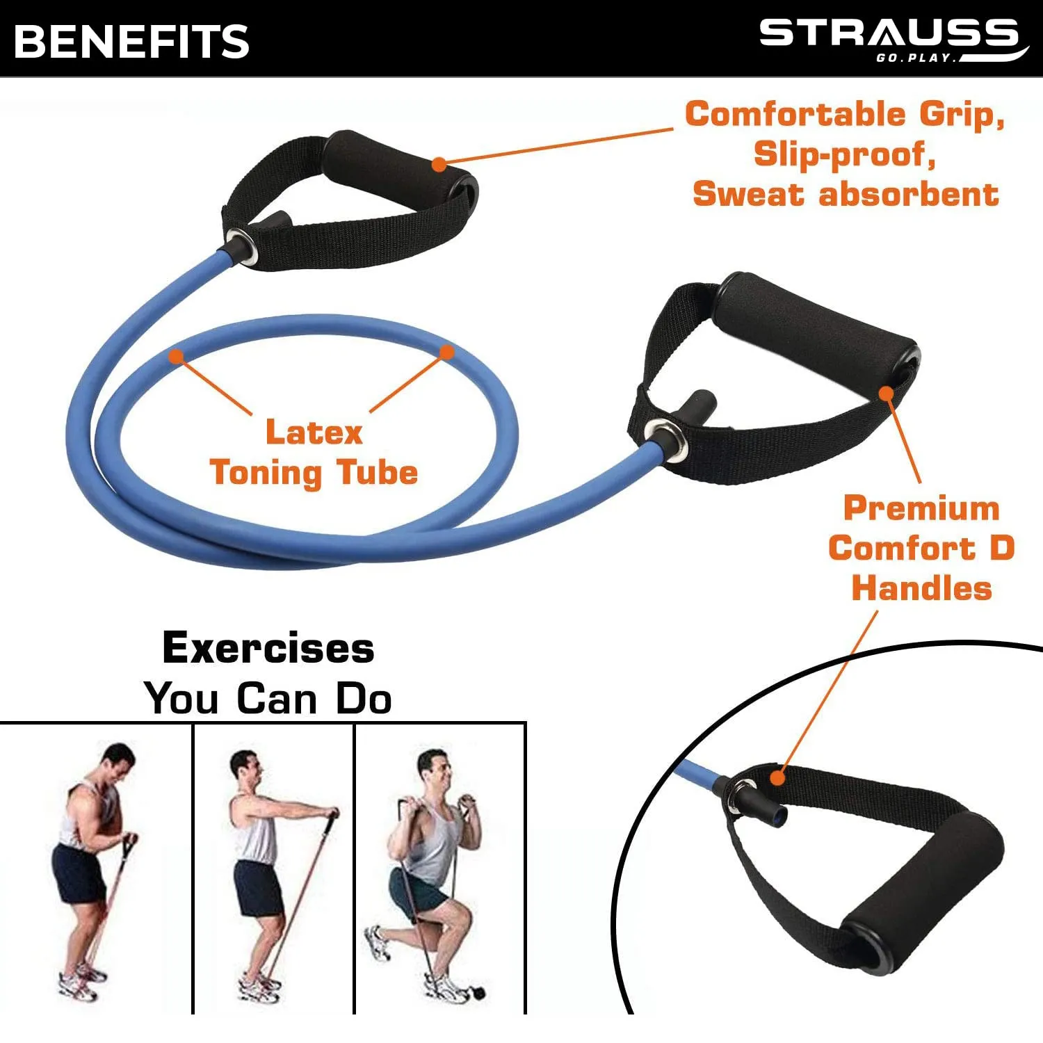 Strauss Toning Tube, (Blue)