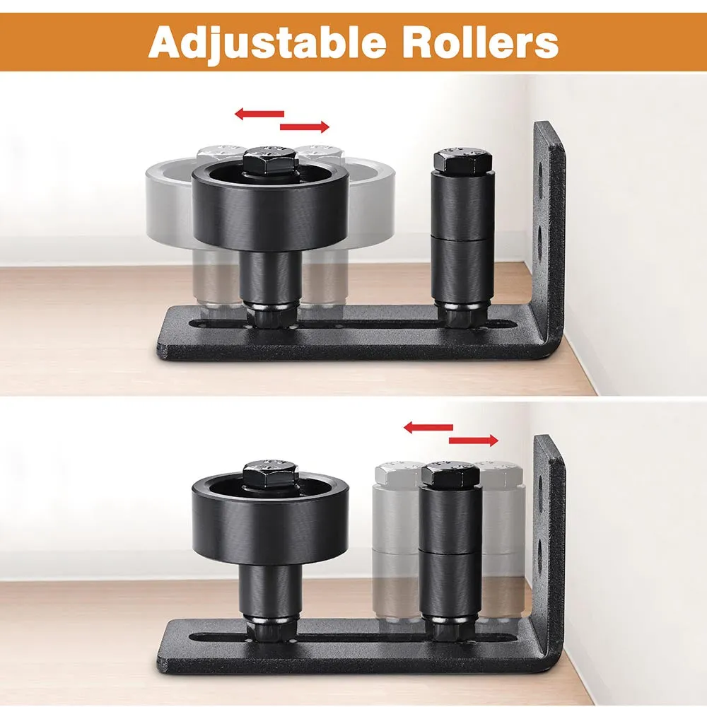 Yescom 8in1 Barn Door Floor Guide Roller (1.6" to 3.5")